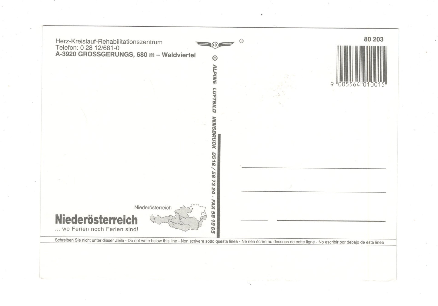 Ansichtskarte Großgerungs / Rehabilitationszentrum / Niederösterreich / Österreich