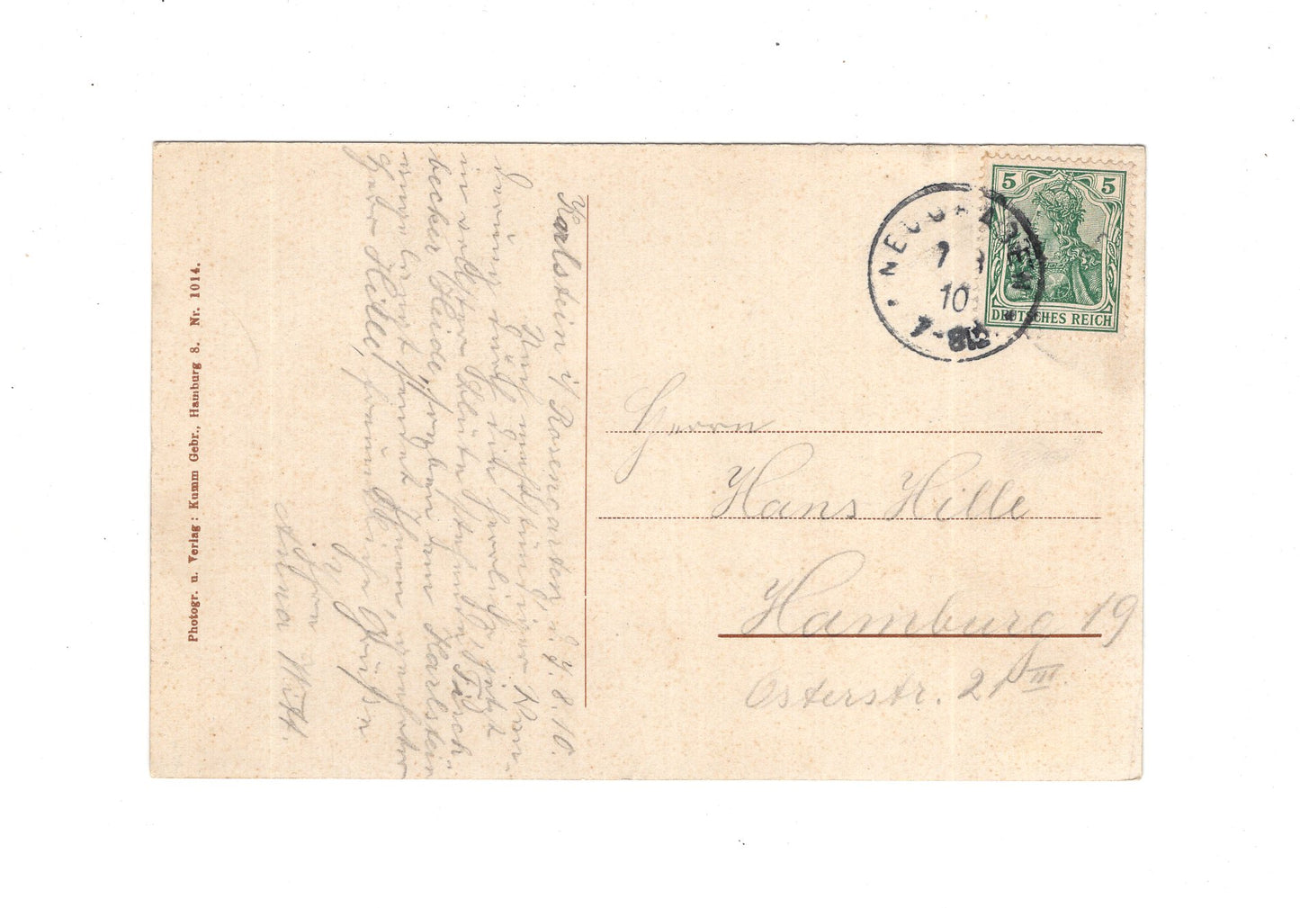 Ansichtskarte Heideweg von Elstorf n. d. Karlstein (Kreis Harburg) - 1910