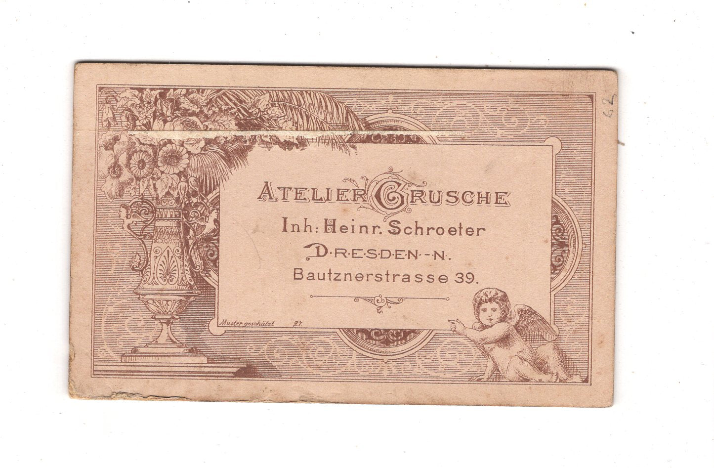 Fotografie Soldat - Dresden 1880er / CDV M1-09