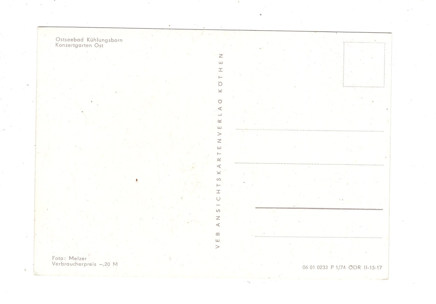 Ansichtskarte Ostseebad Kühlungsborn / Konzertgarten Ost / L1-68