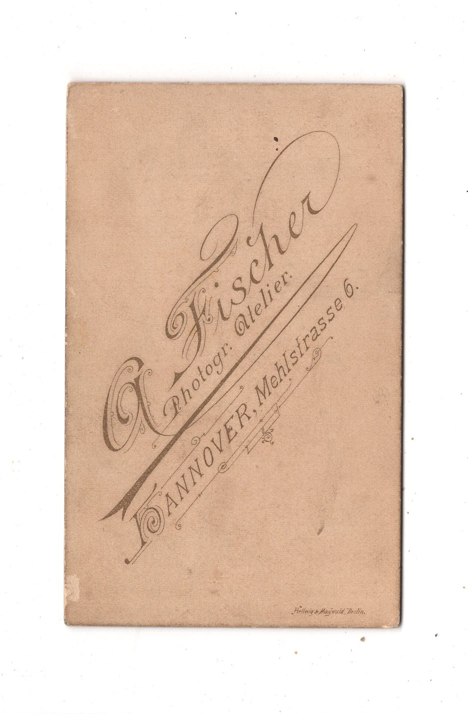 Fotografie Damenportrait - Hannover 1880er / CDV N1-16