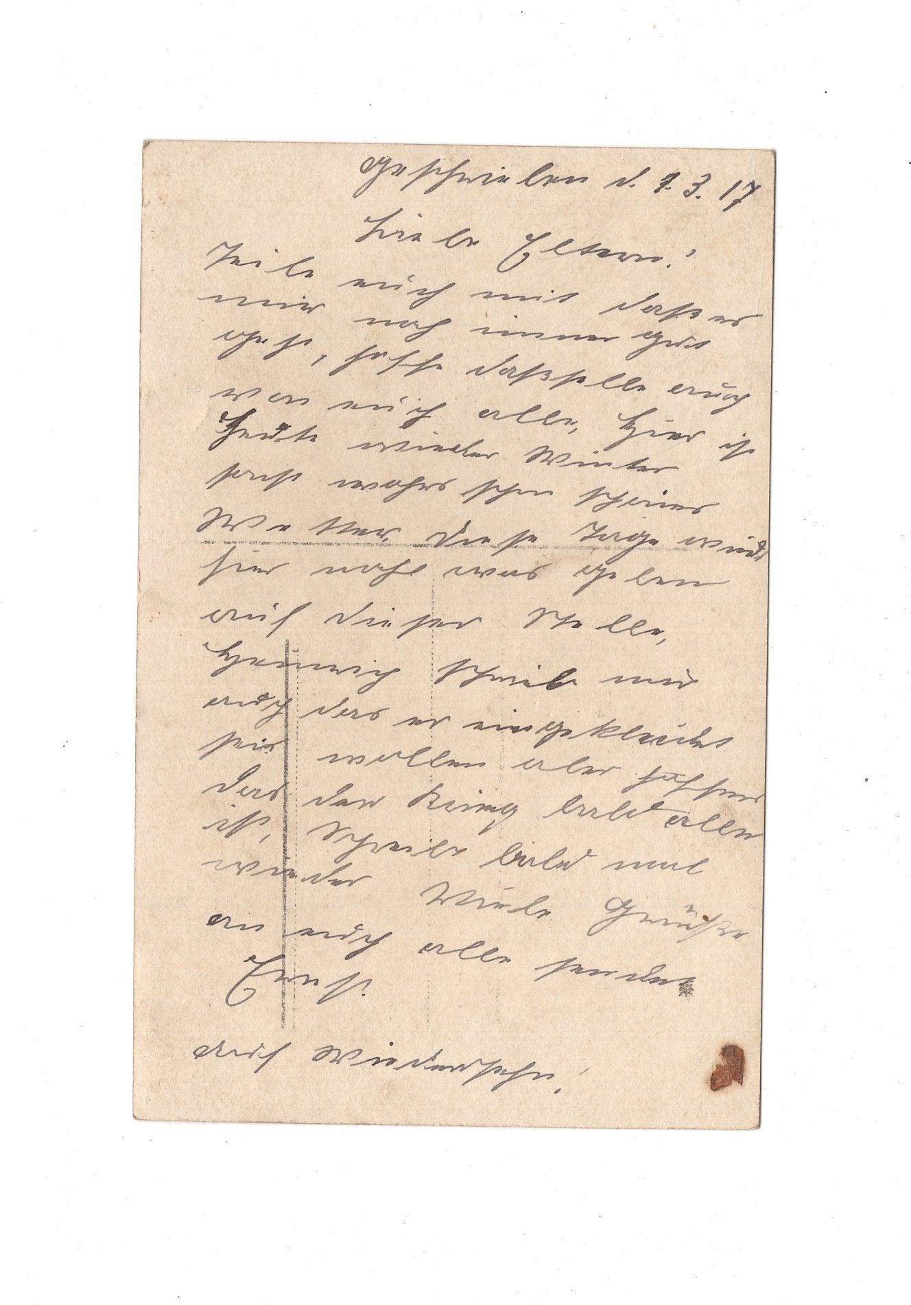 Ansichtskarte Sanitäts-Soldaten - 1917