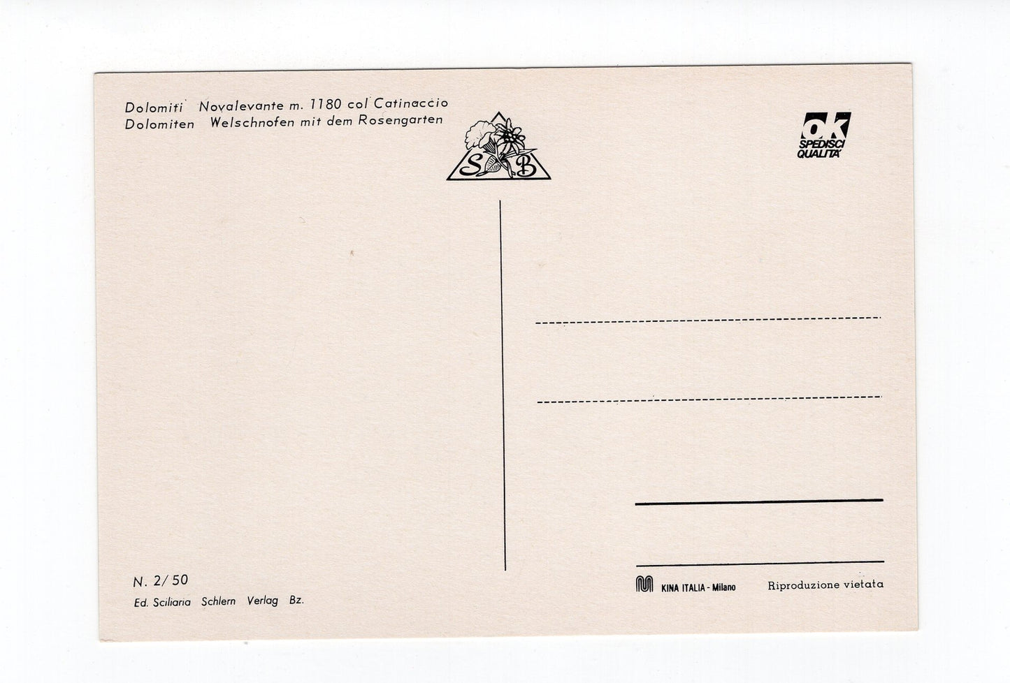 Ansichtskarte Dolomiten / Welschnofen mit dem Rosengarten / Südtirol / Italien