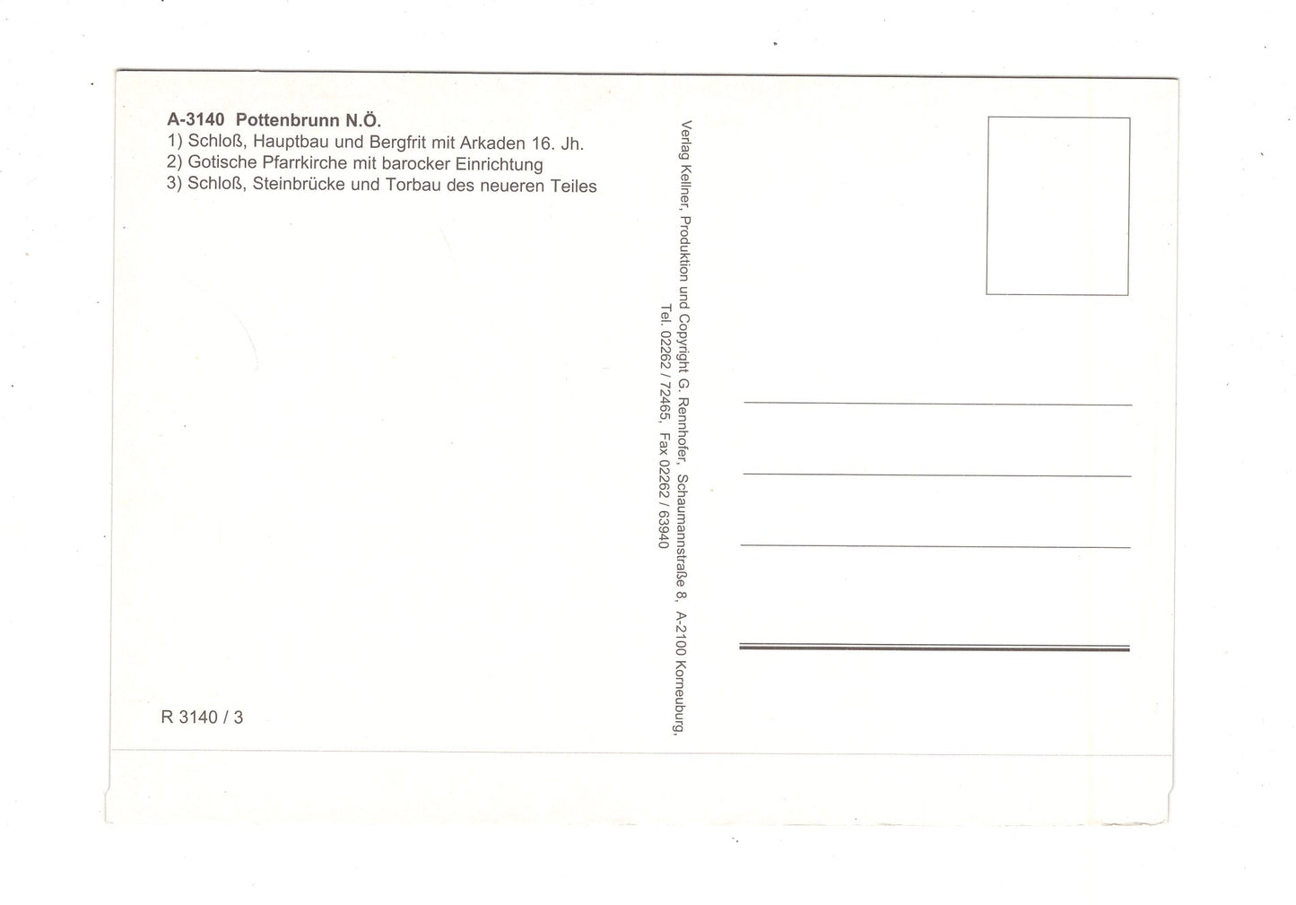 Ansichtskarte Pottenbrunn / Niederösterreich / Österreich