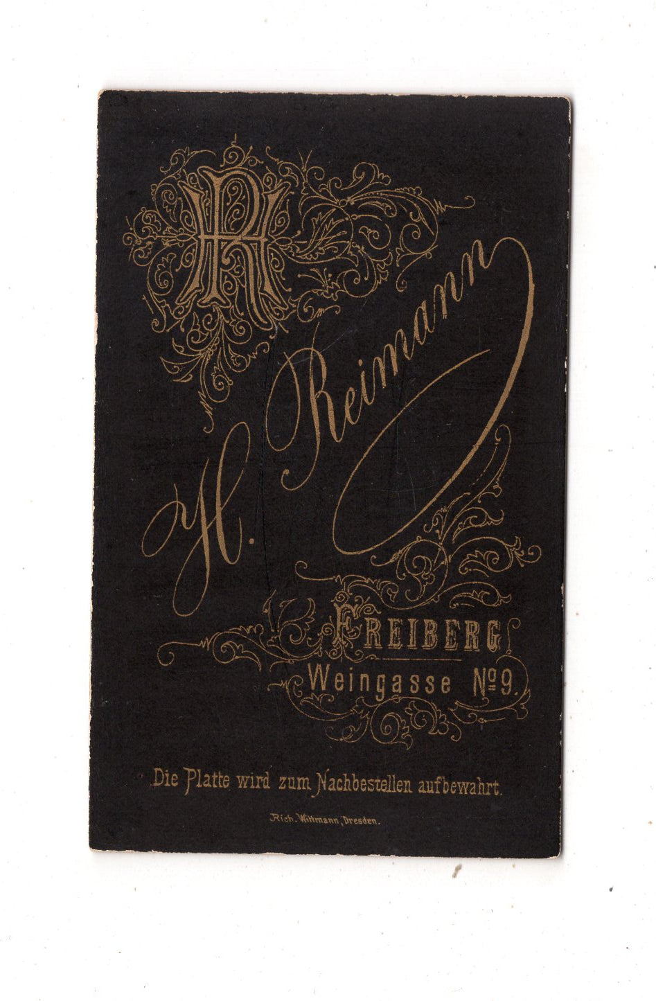 Fotografie Soldat - Freiberg 1880er / CDV M1-09