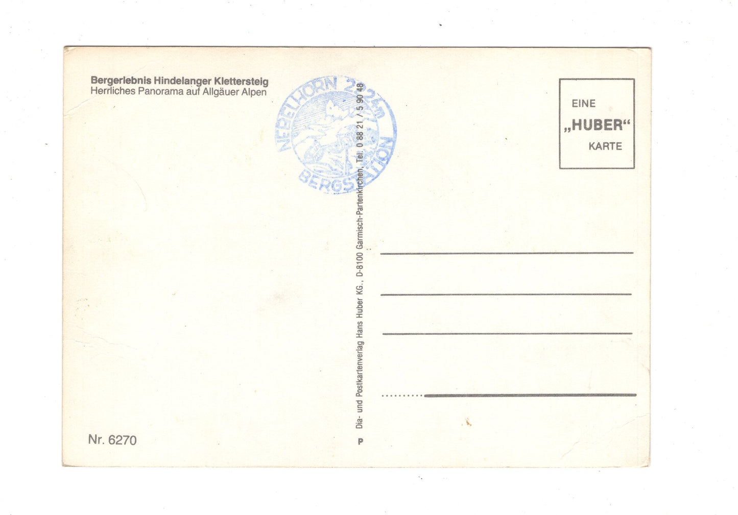 Ansichtskarte Hindelanger Klettersteig / Nebelhorn / Oberstdorf / H1-58