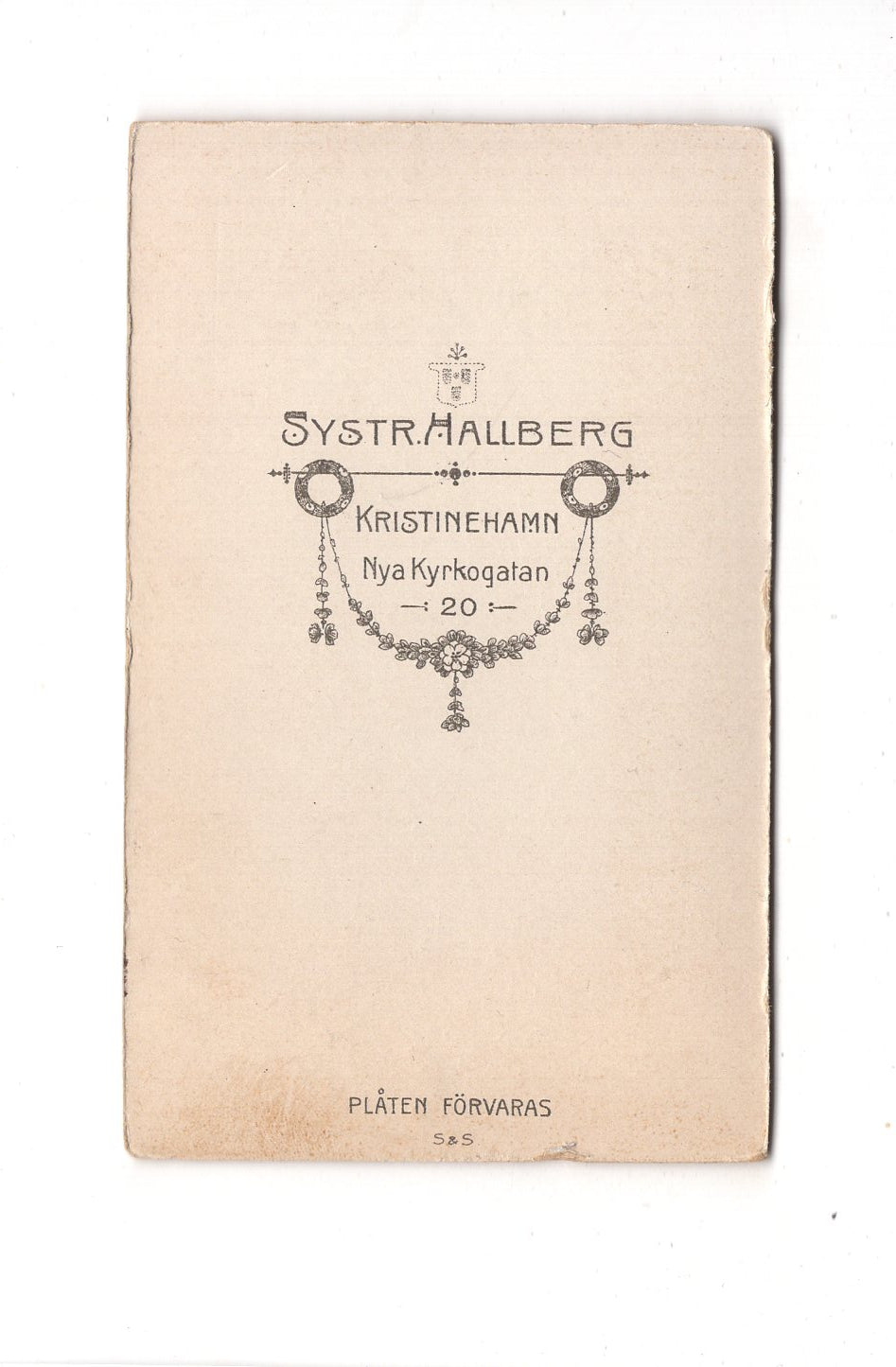Fotografie Damenportrait - Kristinehamn 1900er / CDV C1-06