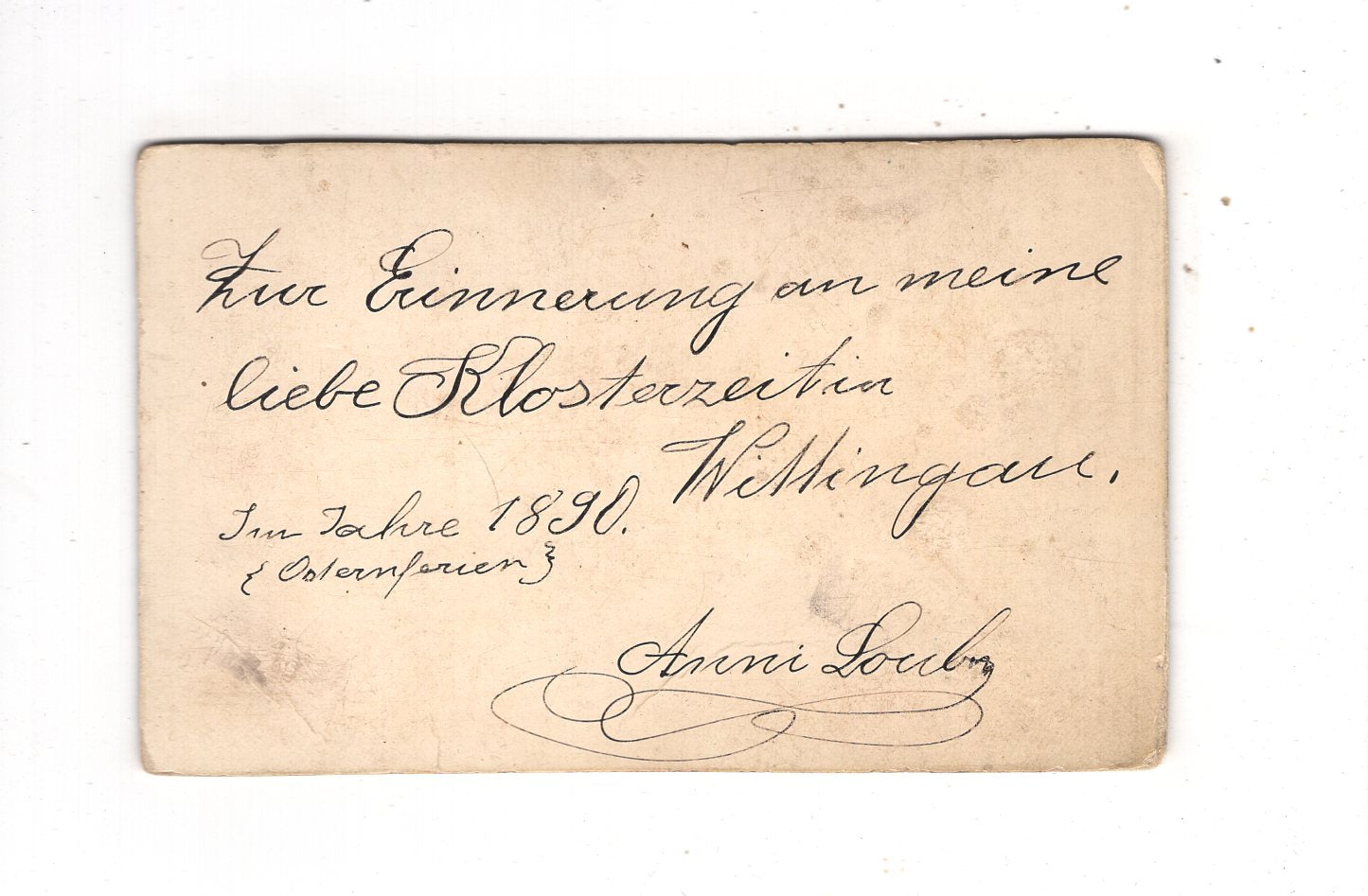 Fotografie Damenportrait - Leitmeritz / Wittingau 1890 / CDV N1-16