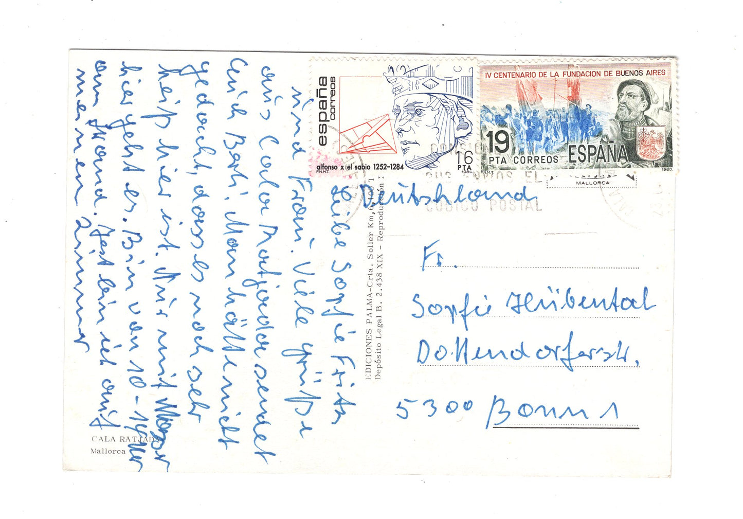 Ansichtskarte Mallorca / Cala Ratjada / Spanien