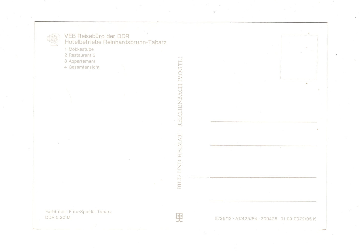 Ansichtskarte Parkhotel Reinhardsbrunn