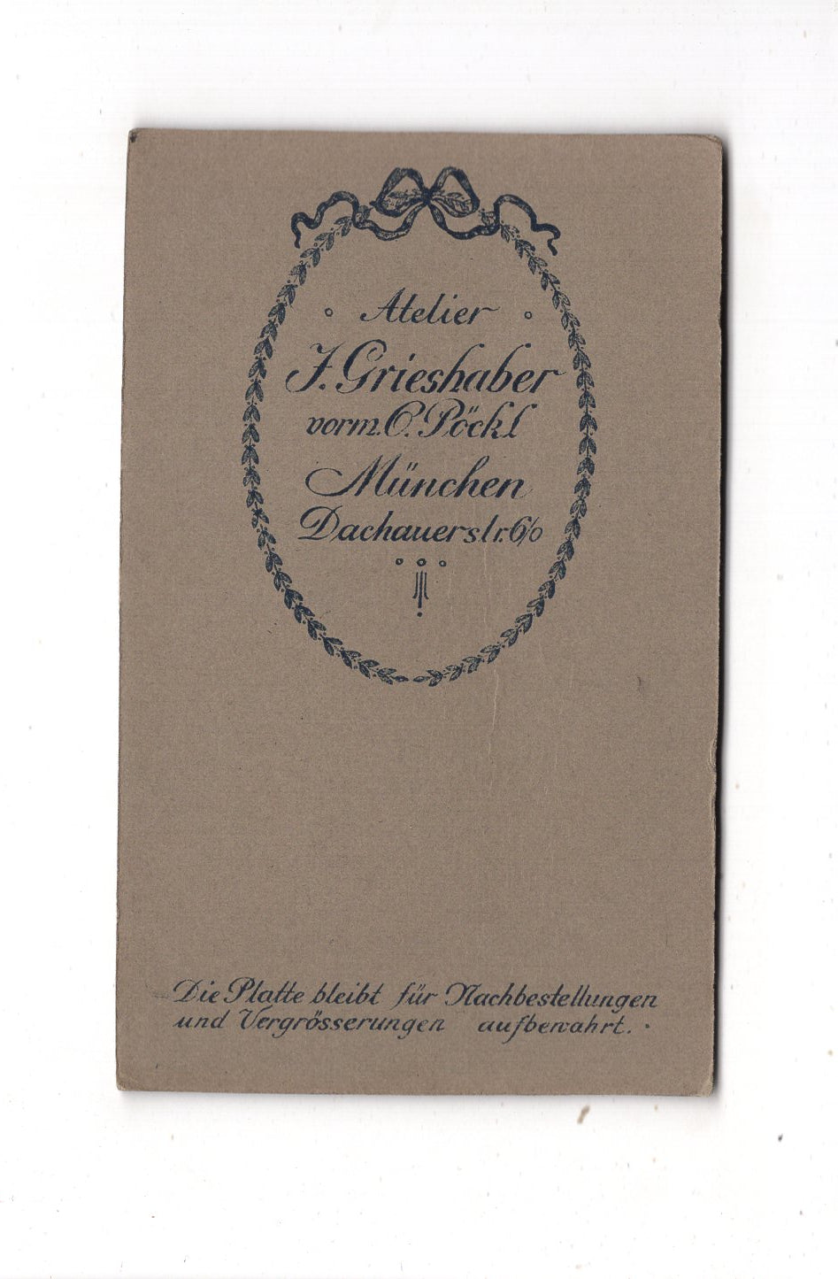 Fotografie Soldat - München um 1910 / CDV M1-09