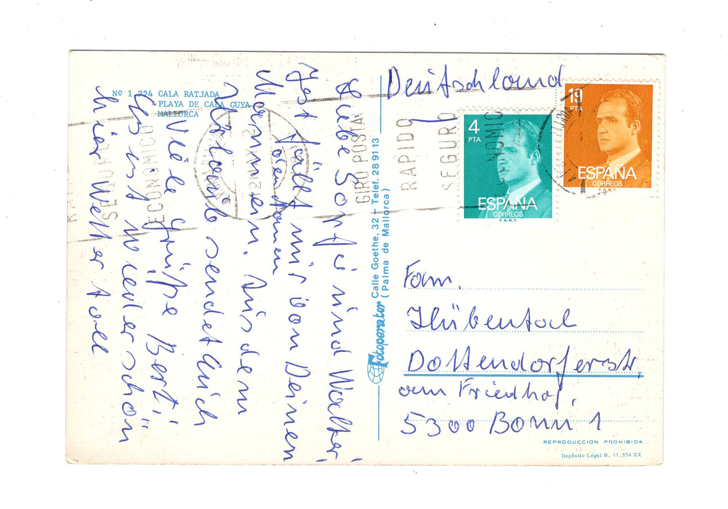 Ansichtskarte Mallorca / Cala Ratjada / Spanien