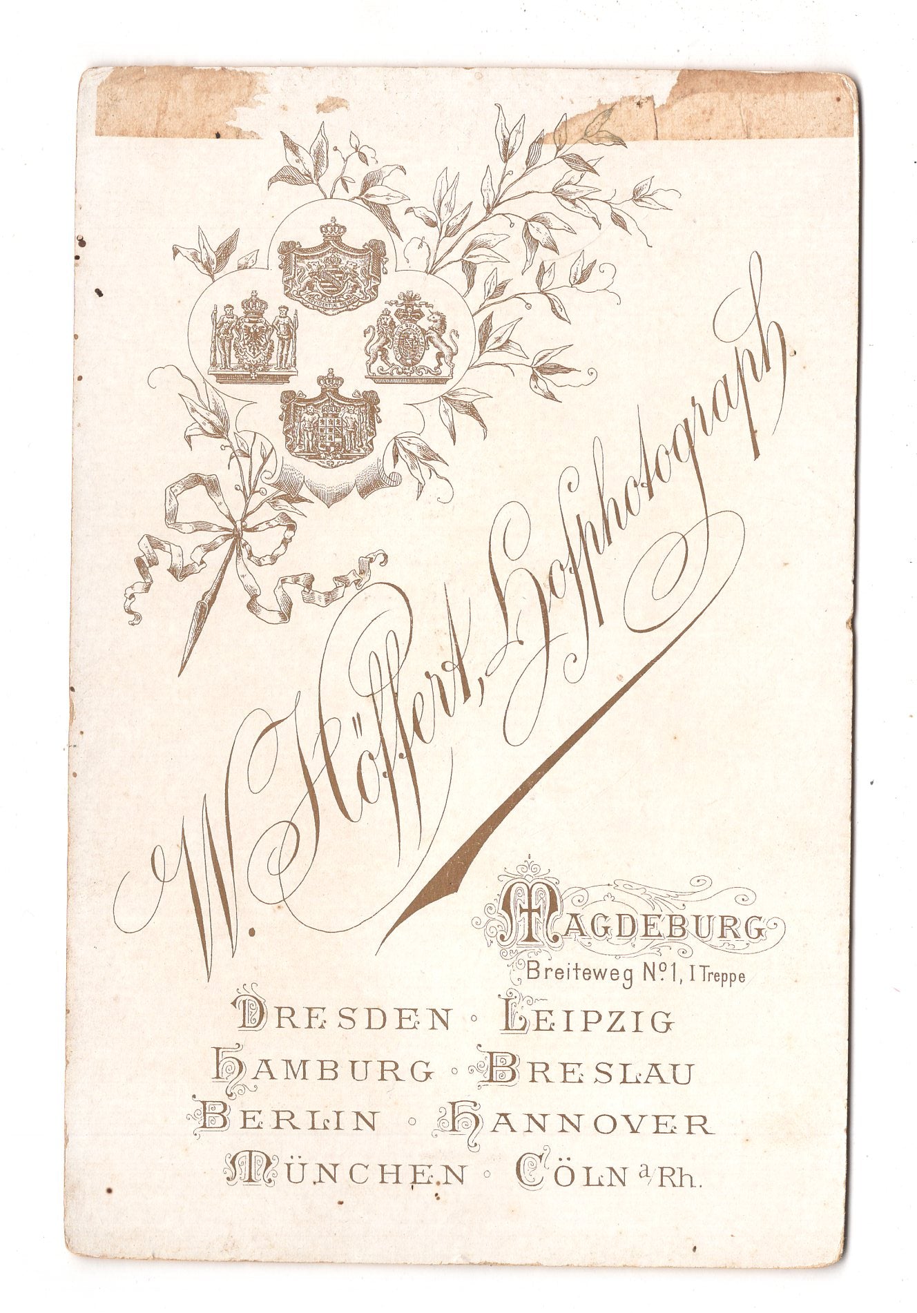 Fotografie Feine Dame - Magdeburg / Dresden / Köln +++ um 1890 / CAB W-28