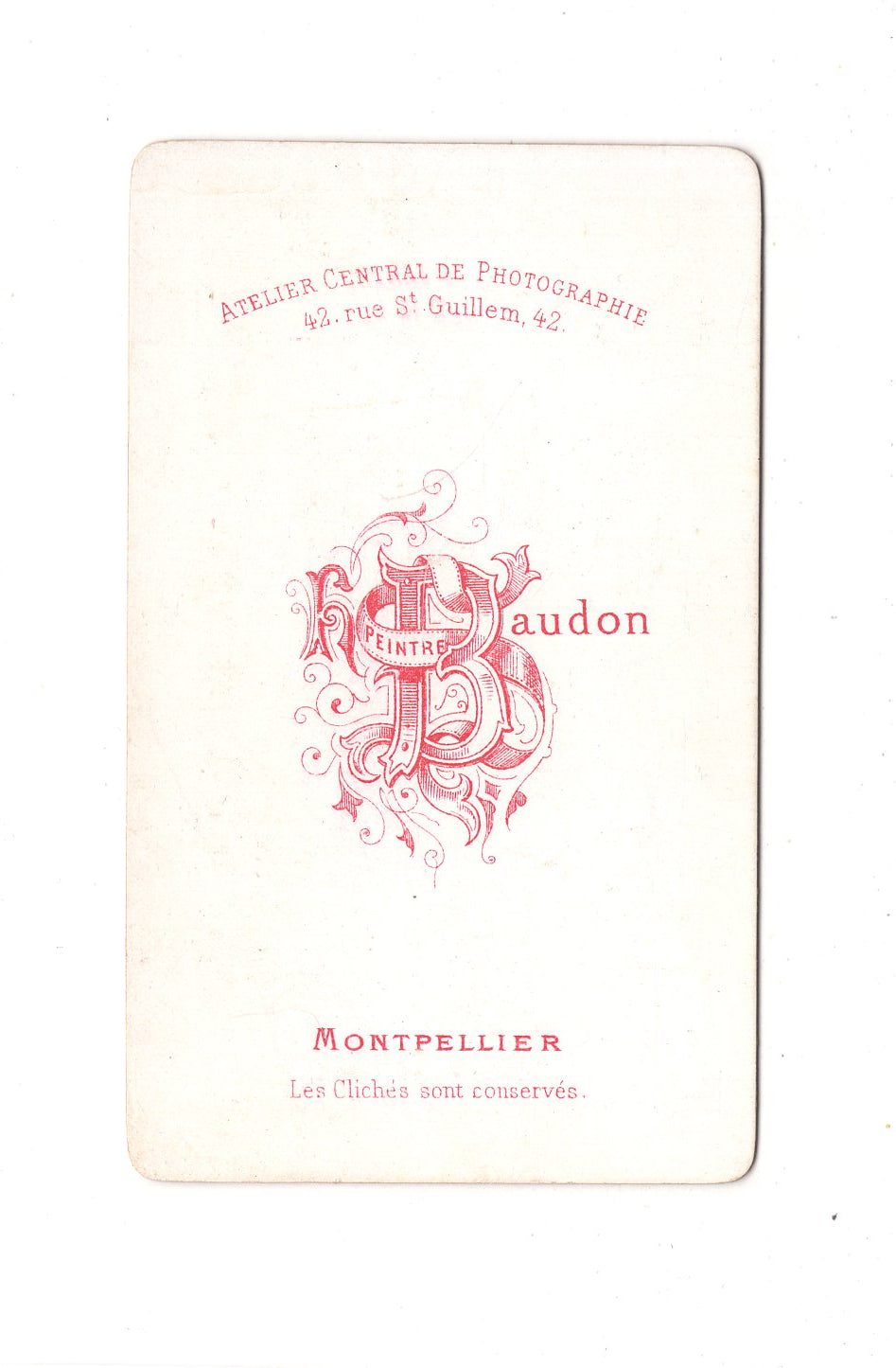 Fotografie Damenportrait - Montpellier um 1870 / CDV C1-07