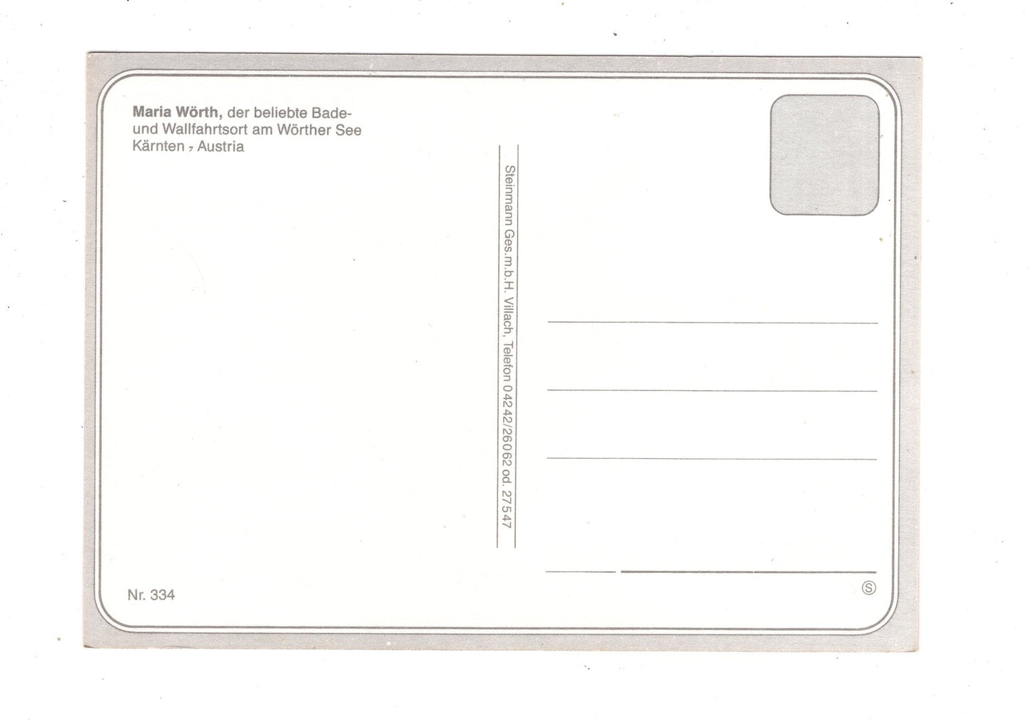 Ansichtskarte Maria Wörth am Wörthersee / Kärnten / Österreich / N1-67