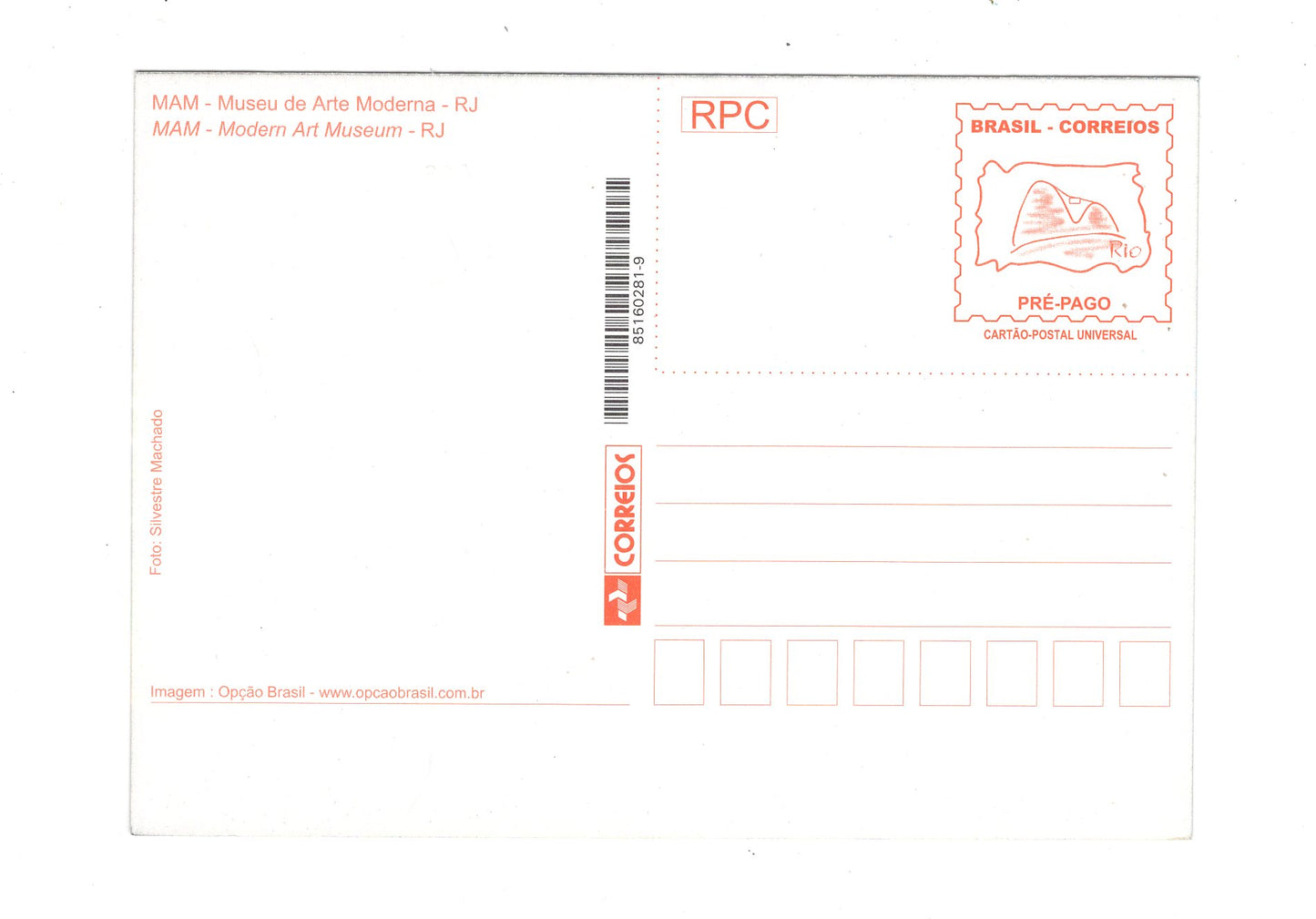 Ansichtskarte MAM / Museo de Arte Moderna / Brasilien