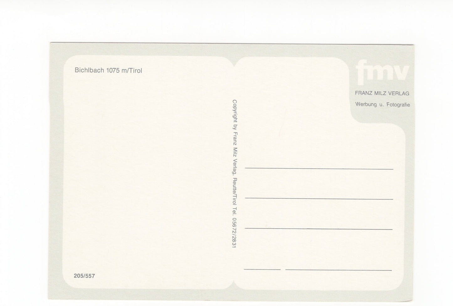 Ansichtskarte Bichlbach / Tirol / Österreich