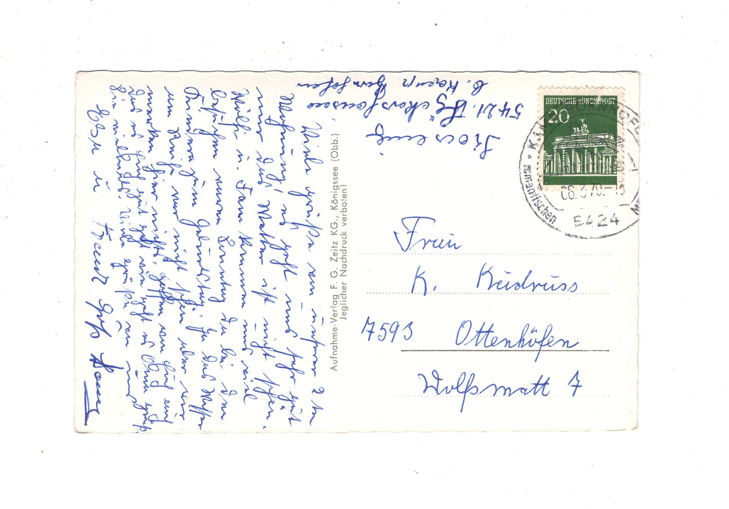 Ansichtskarte Burg Sterrenberg - Die feindlichen Brüder bei Kamp-Bornhofen / M1-66