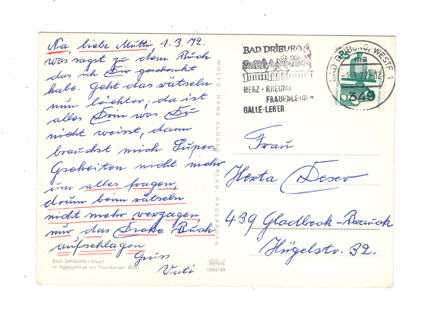 Ansichtskarte Gruß aus Bad Driburg / J1-53
