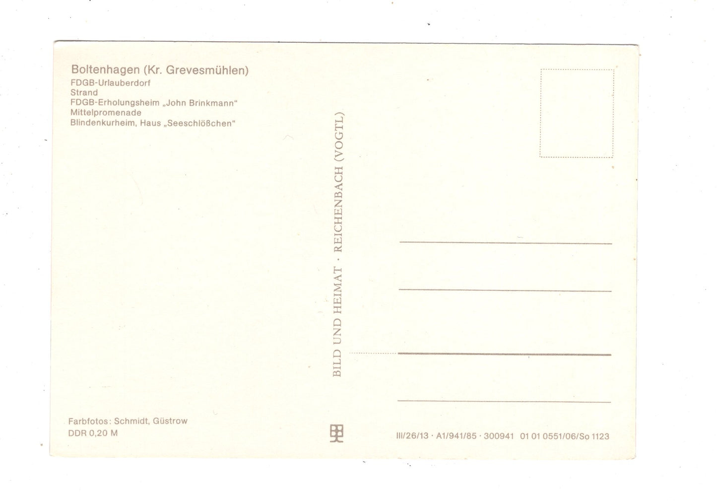 Ansichtskarte Ostseebad Boltenhagen / Mittelpromenade +++ / L1-69