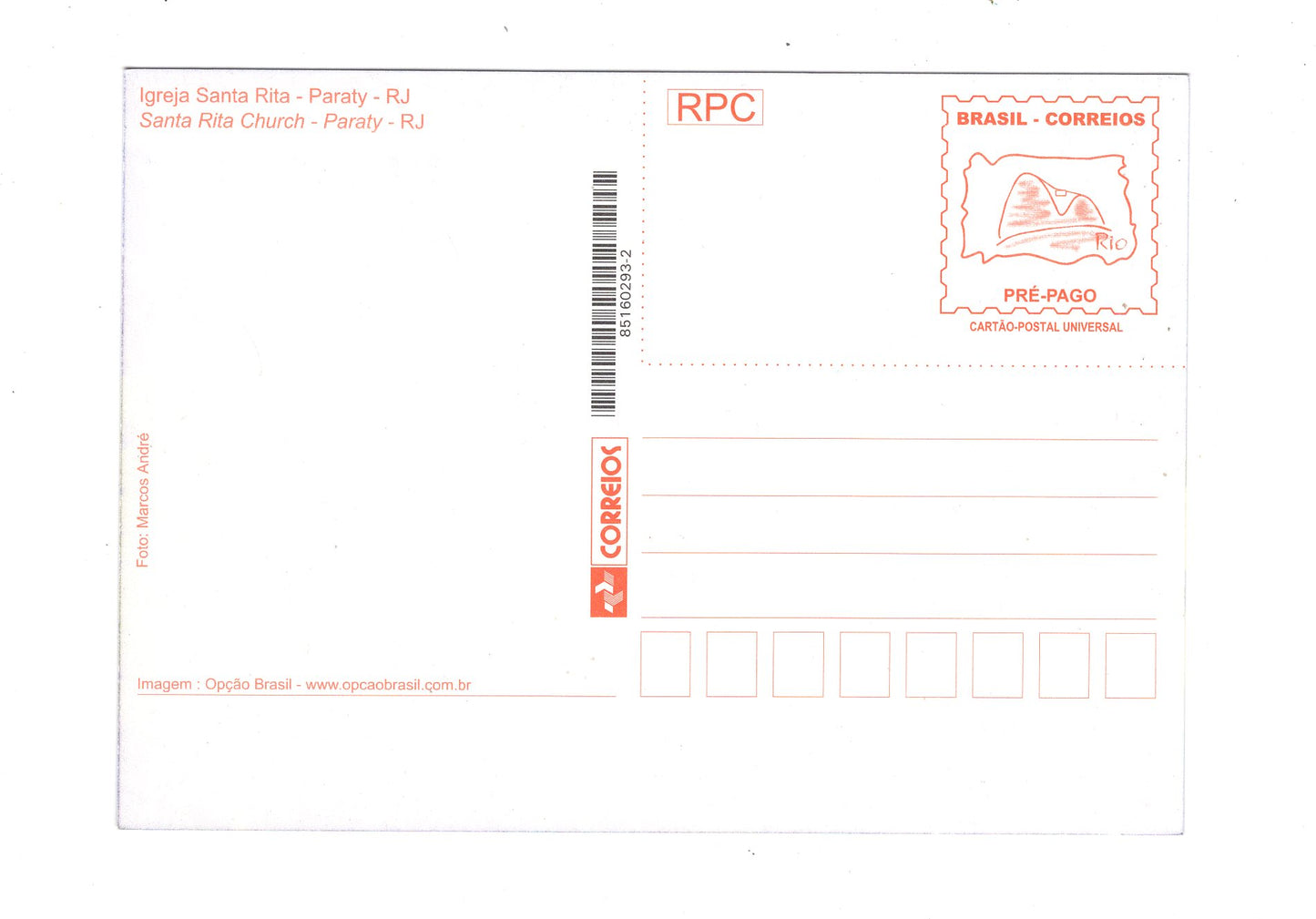 Ansichtskarte Igreja Santa Rita / Paraty / Brasilien