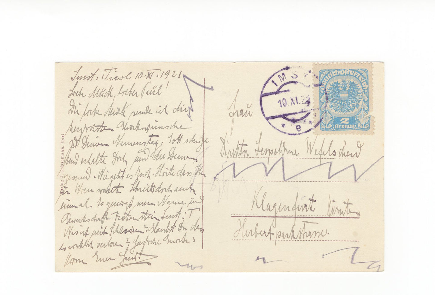 Ansichtskarte Imst / Tirol / Österreich - 1921