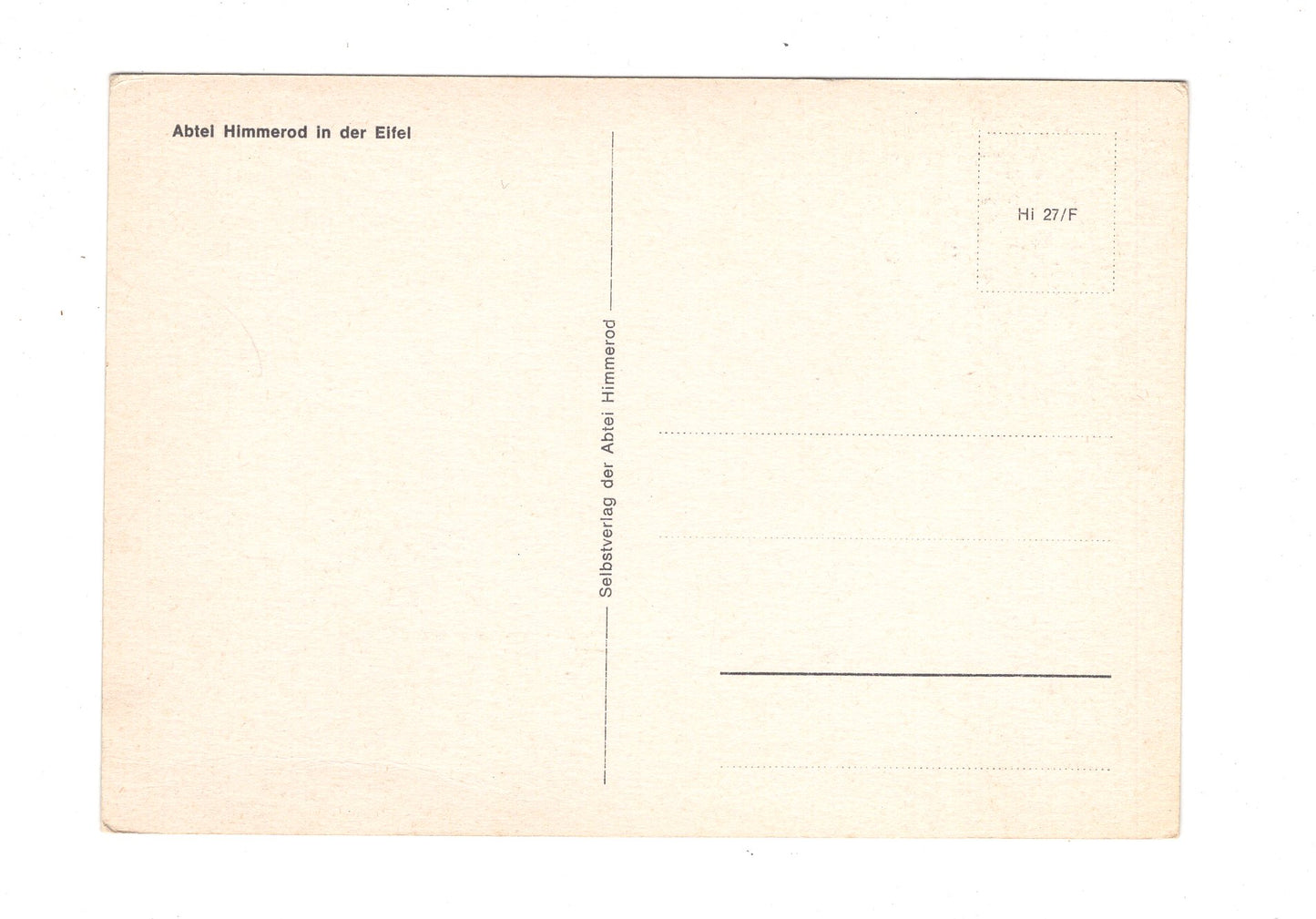 Ansichtskarte Abtei Himmerod in der Eifel / I1-54