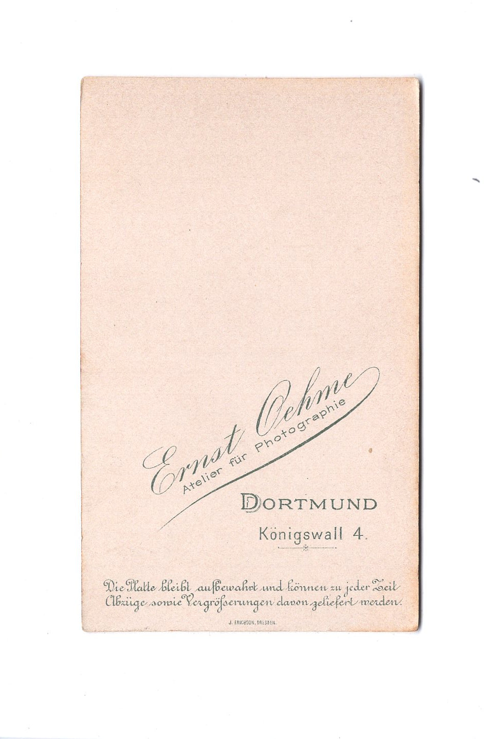 Fotografie Schönes Kinderbild / Baby - Dortmund 1890er