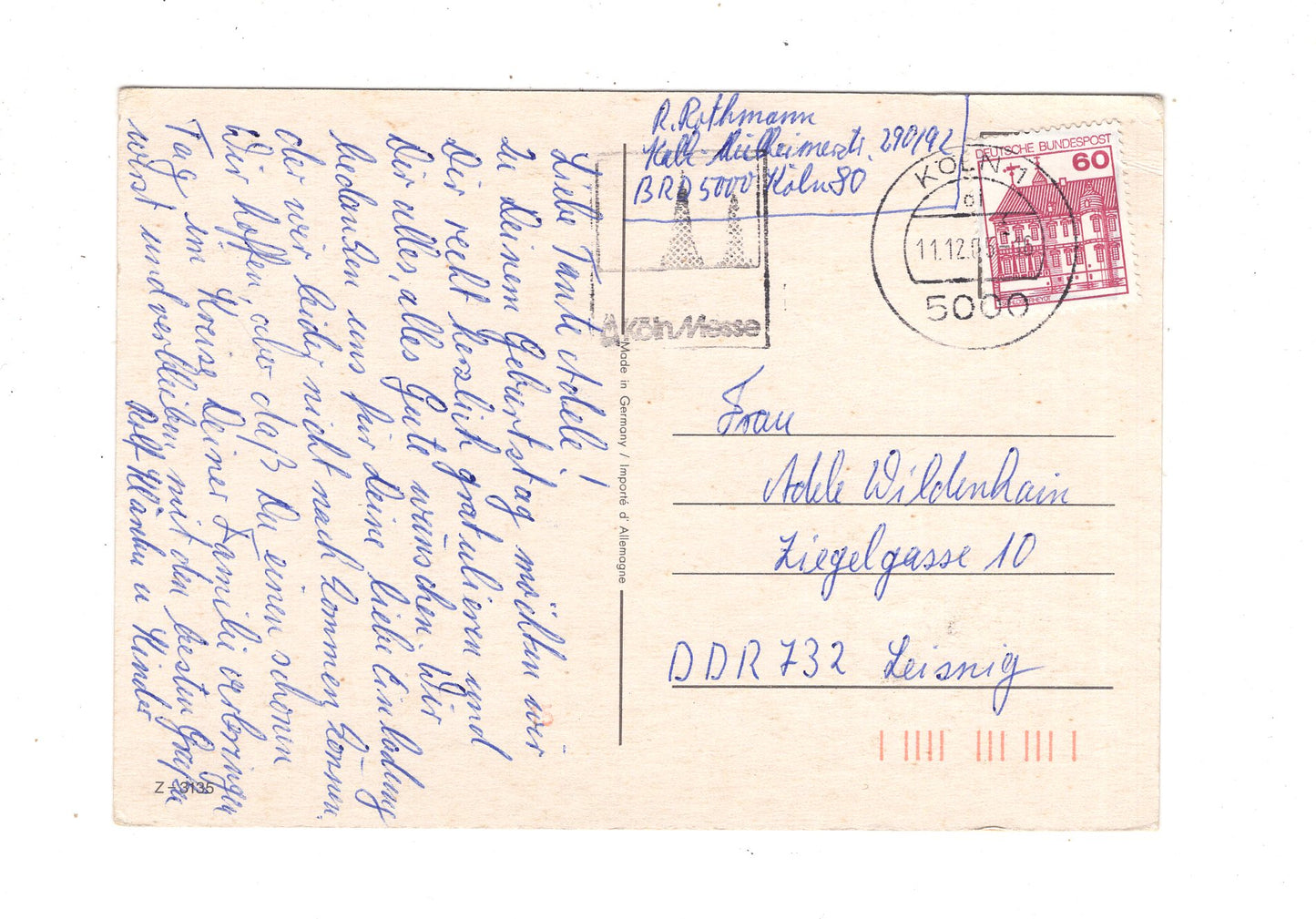 Ansichtskarte Glückwünsche / Glückwunsch zum Geburtstag / L1-60