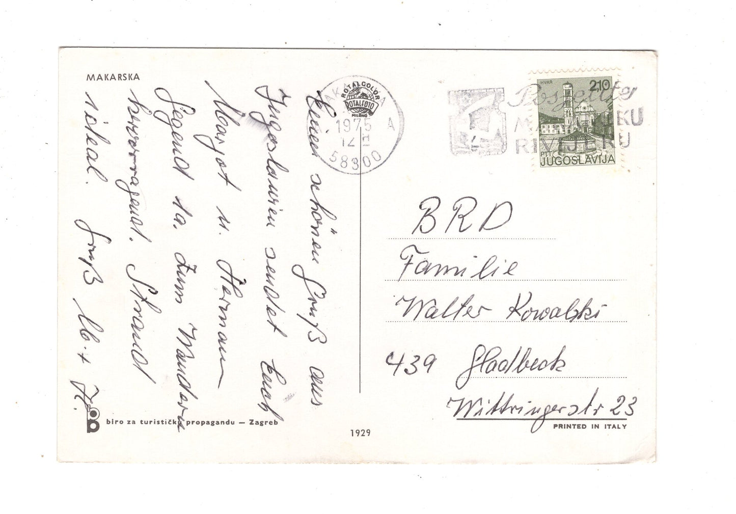 Ansichtskarte Makarska / Kroatien / N1-51