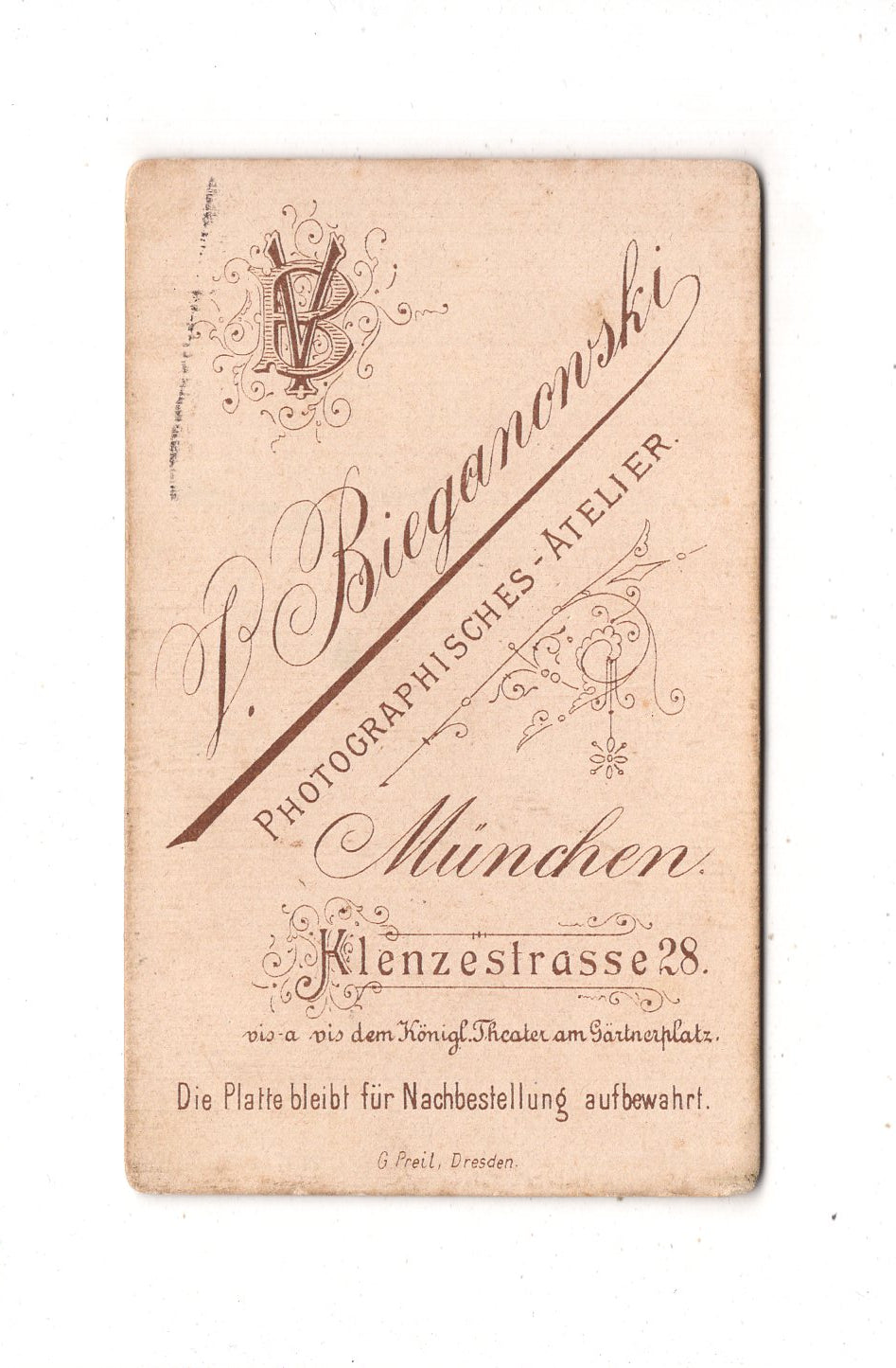 Fotografie Feine Dame - München 1880er / CDV L1-28