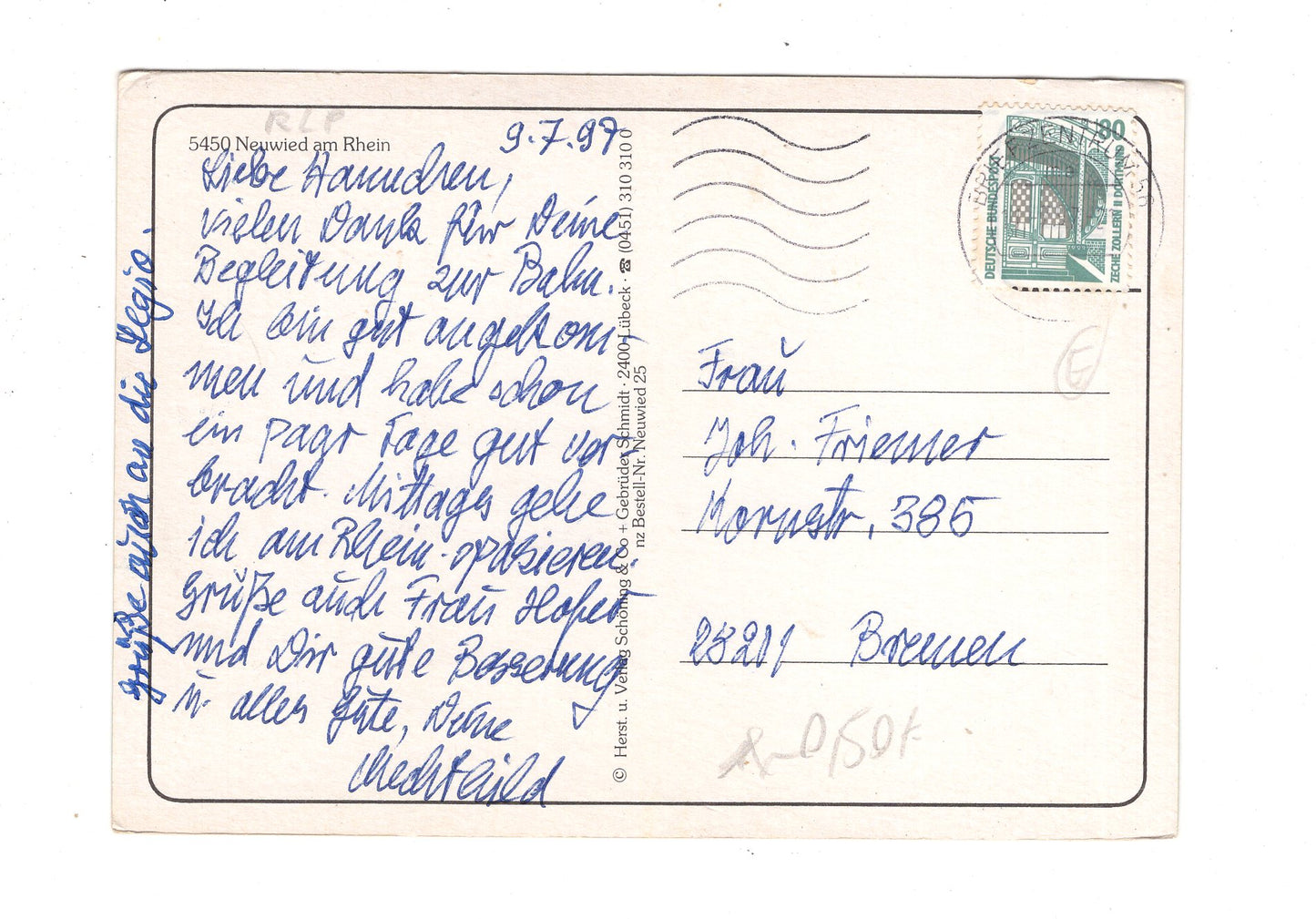 Ansichtskarte Neuwied am Rhein / M1-66