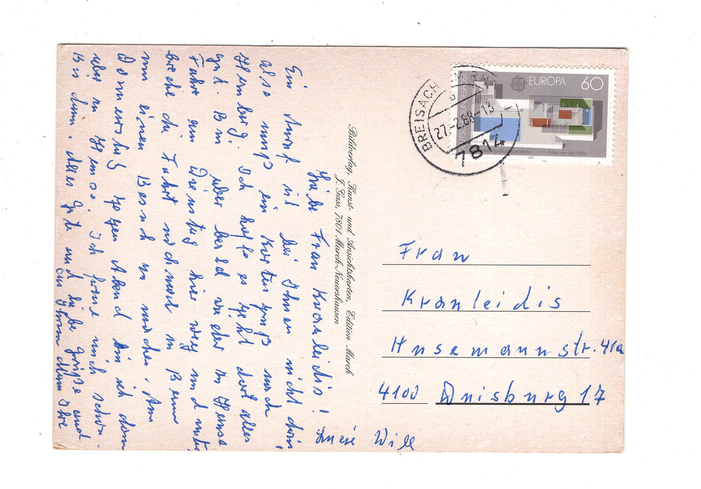 Ansichtskarte Breisach am Rhein / M1-66