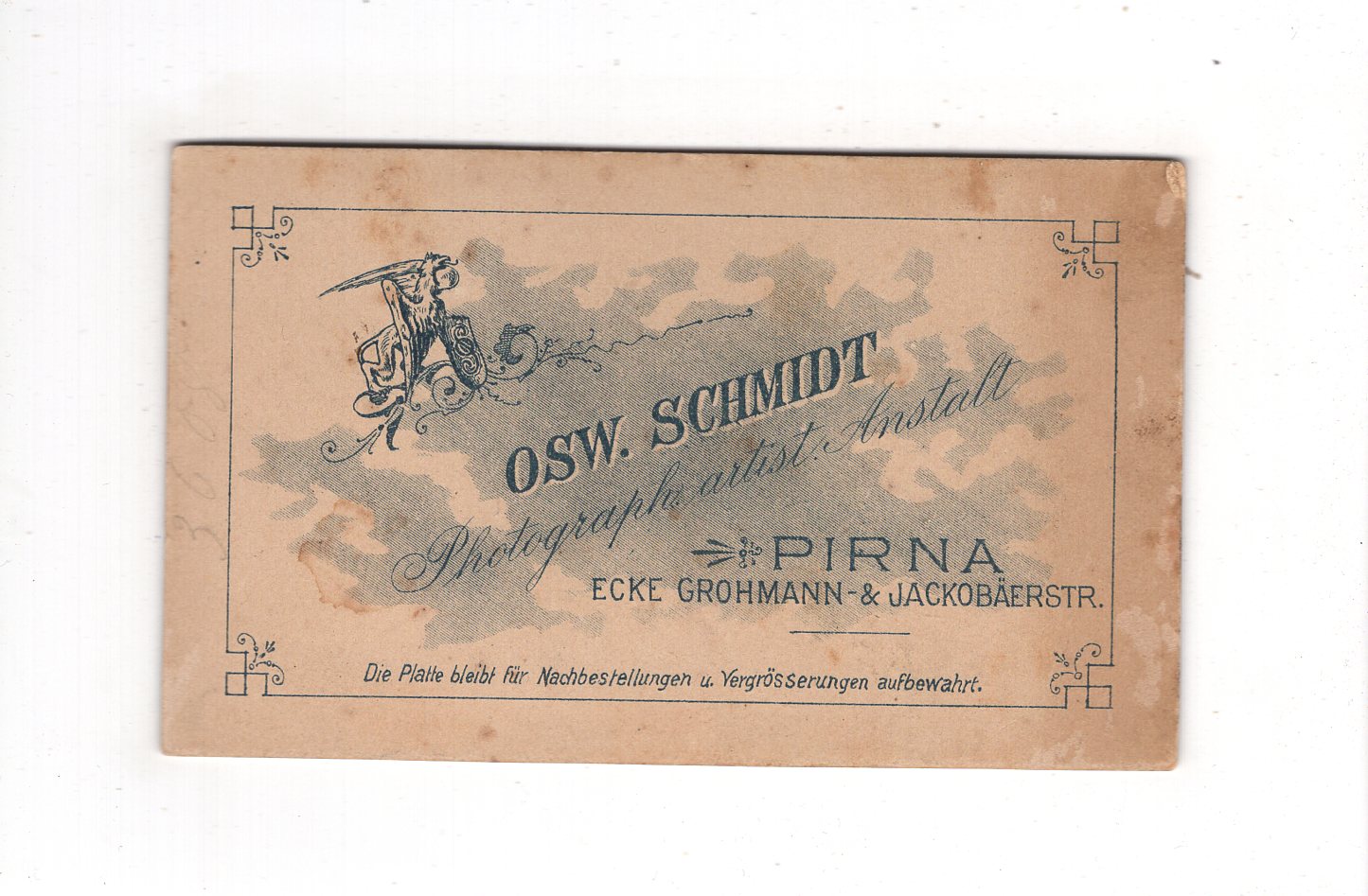 Fotografie Feine Dame - Pirna um 1890 / CDV L1-28