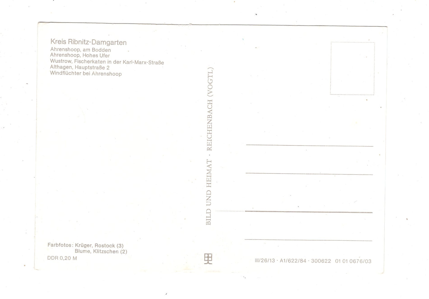 Ansichtskarte Fischland / Wustrow / Ahrenshoop +++ / L1-69