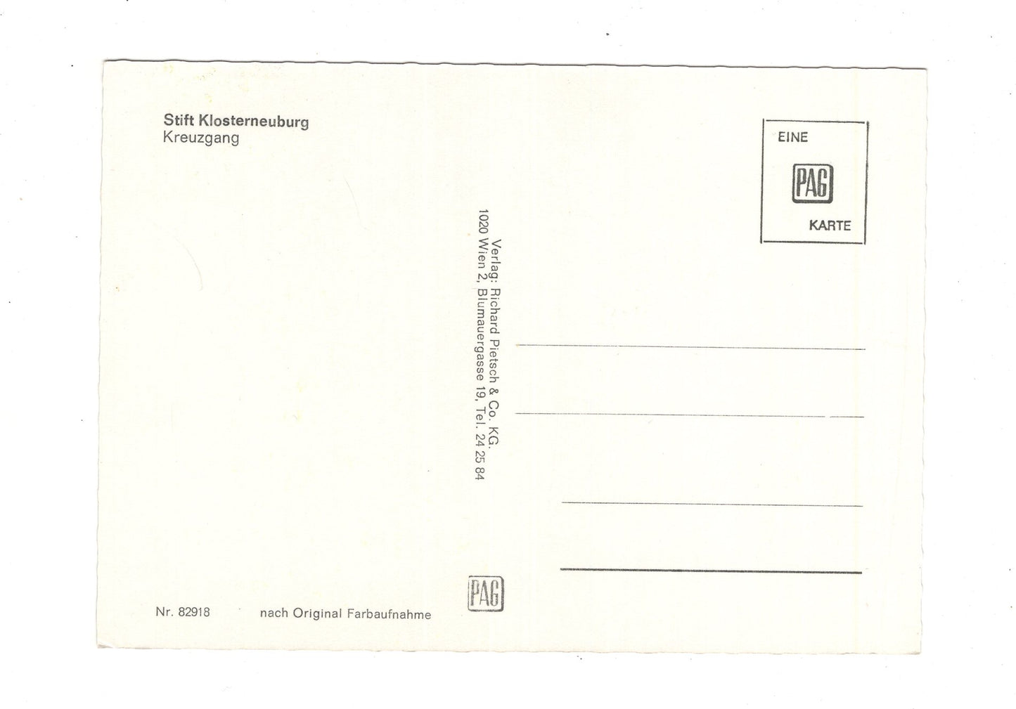 Ansichtskarte Stift Klosterneuburg / Österreich