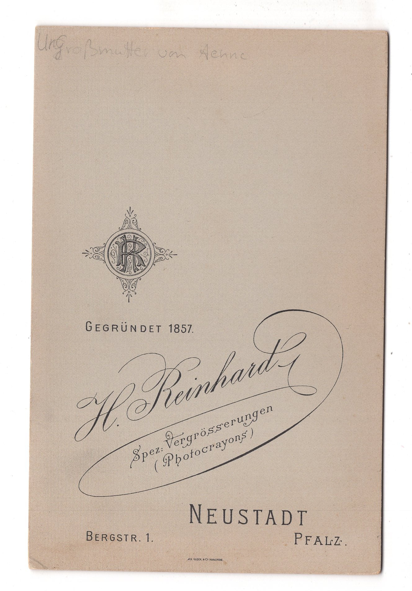 Fotografie Feine Dame - Neustadt / Pfalz um 1890 / CAB W-29