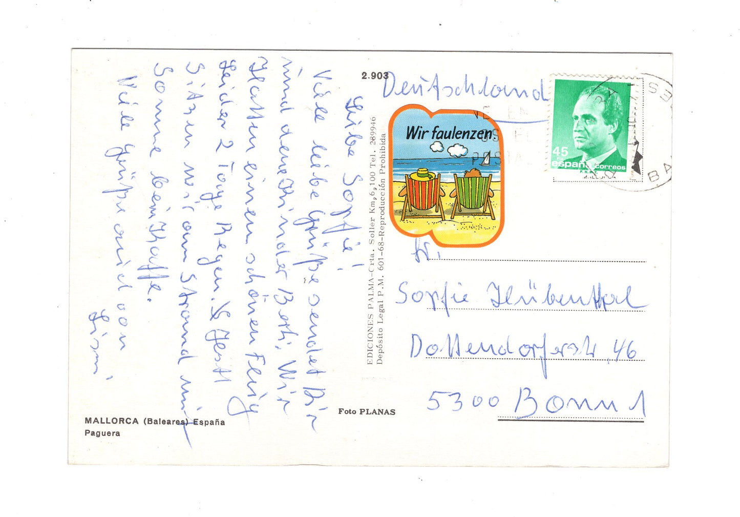 Ansichtskarte Mallorca / Paguera / Spanien