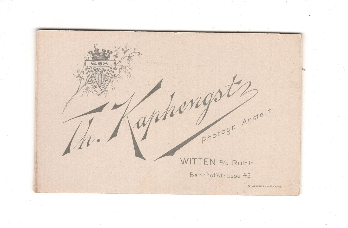 Fotografie Niedliche kleine Kinder - Witten an der Ruhr 1890er / CDV M1-10