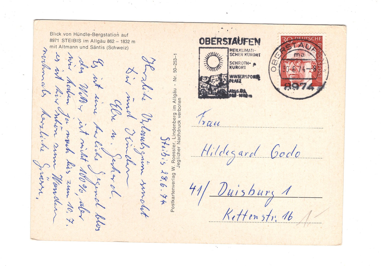 Ansichtskarte Steibis im Allgäu / H1-58