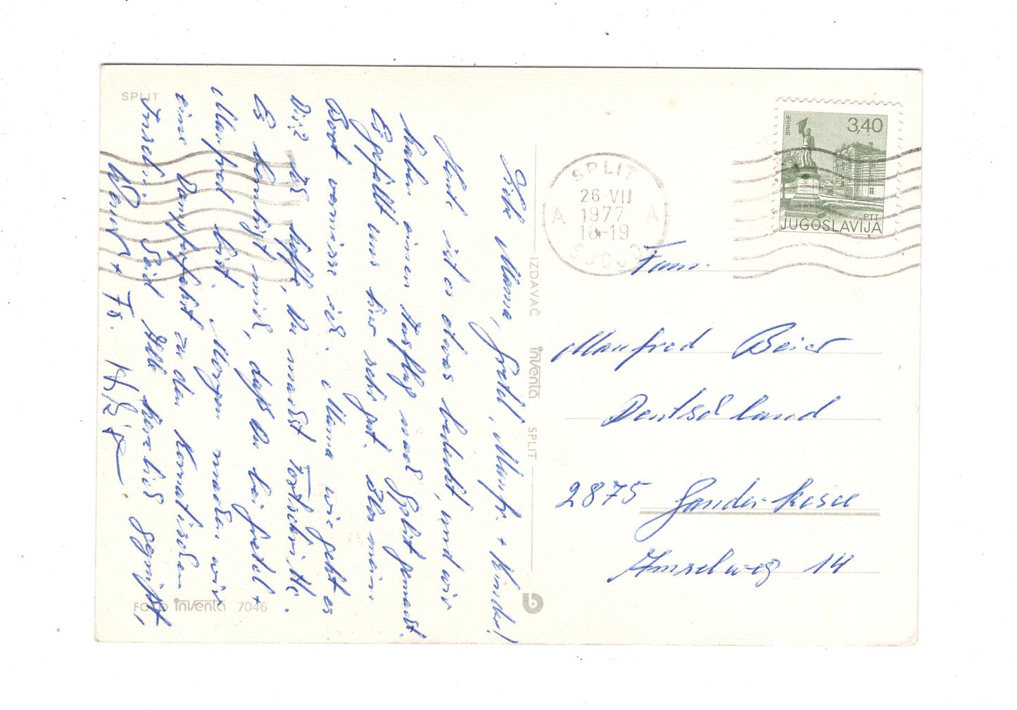 Ansichtskarte Split / Kroatien / N1-51