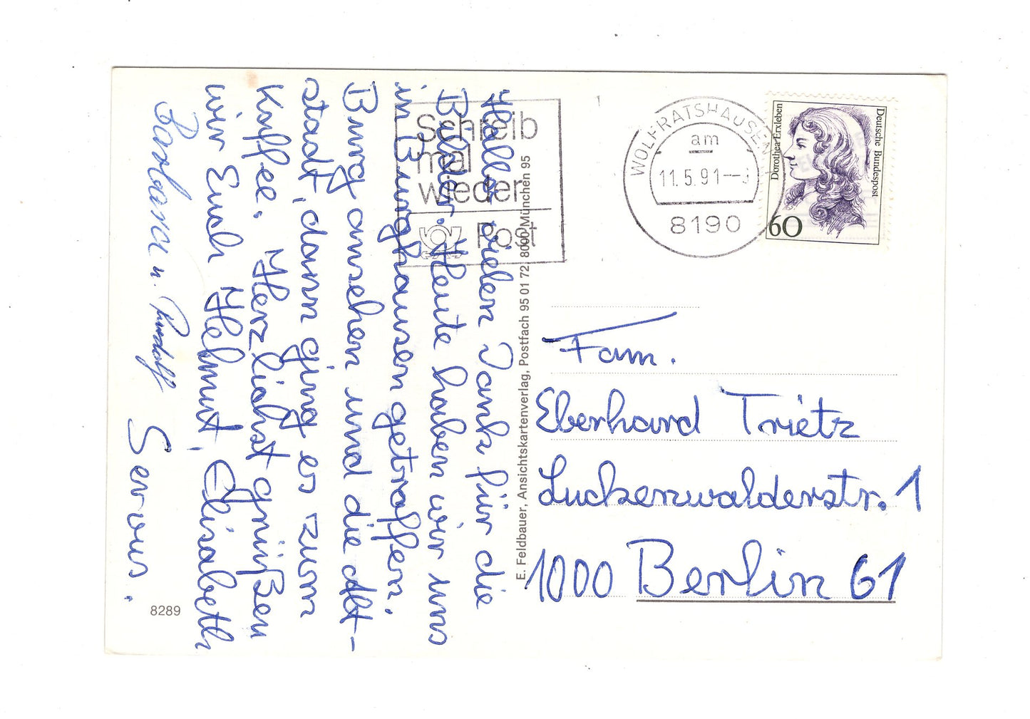 Ansichtskarte Burghausen