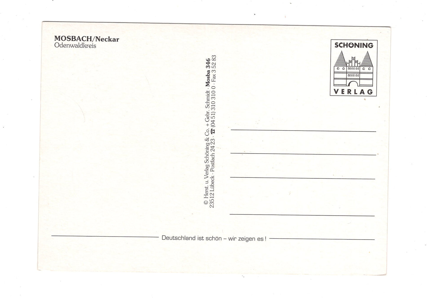 Ansichtskarte Mosbach / Neckar / Odenwaldkreis