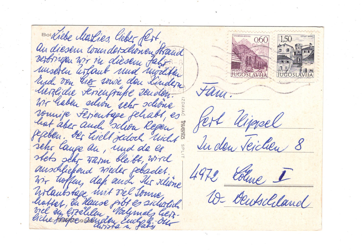 Ansichtskarte Bol / Kroatien / N1-51