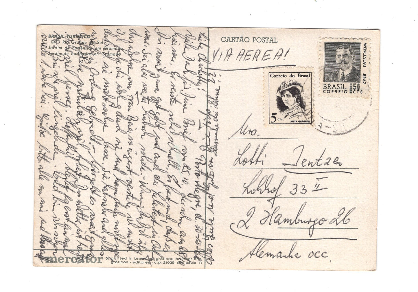 Ansichtskarte Rio Grande do Sul / Brasilien