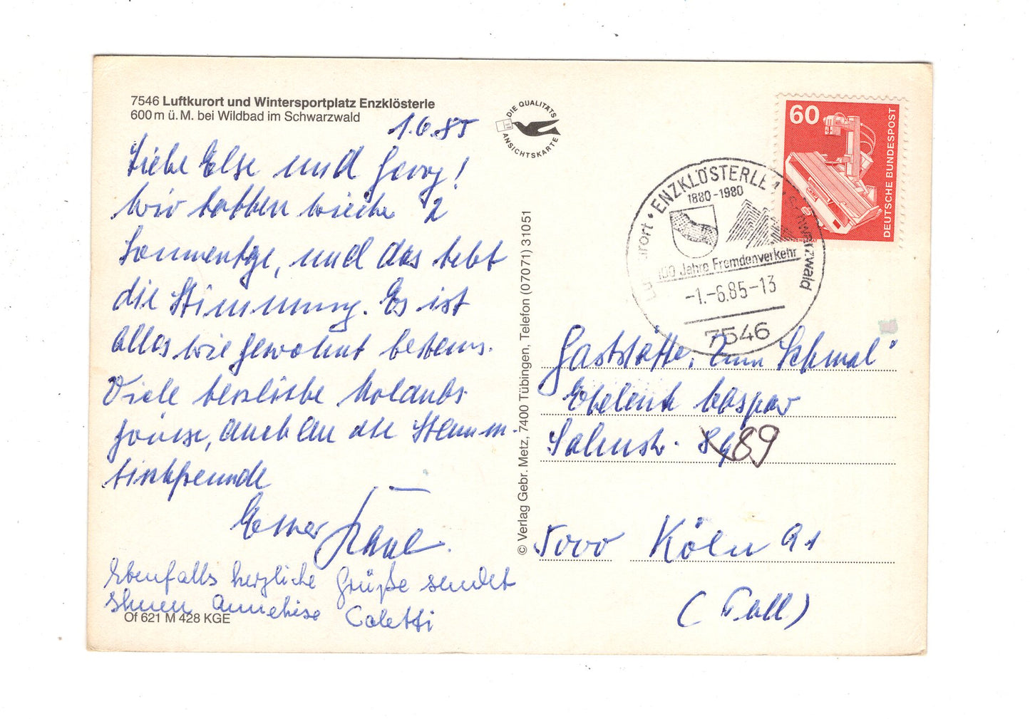 Ansichtskarte Enzklösterle / Schwarzwald / J1-69