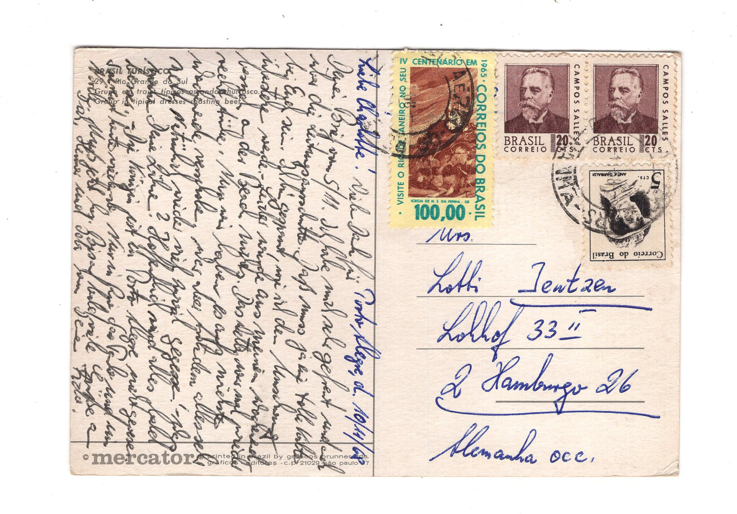 Ansichtskarte Rio Grande do Sul / Brasilien