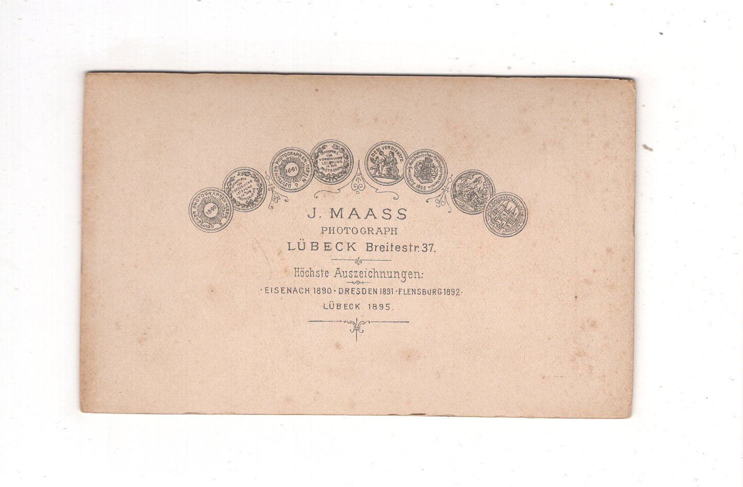 Fotografie Niedliche kleine Kinder - Lübeck 1890er / CDV M1-10