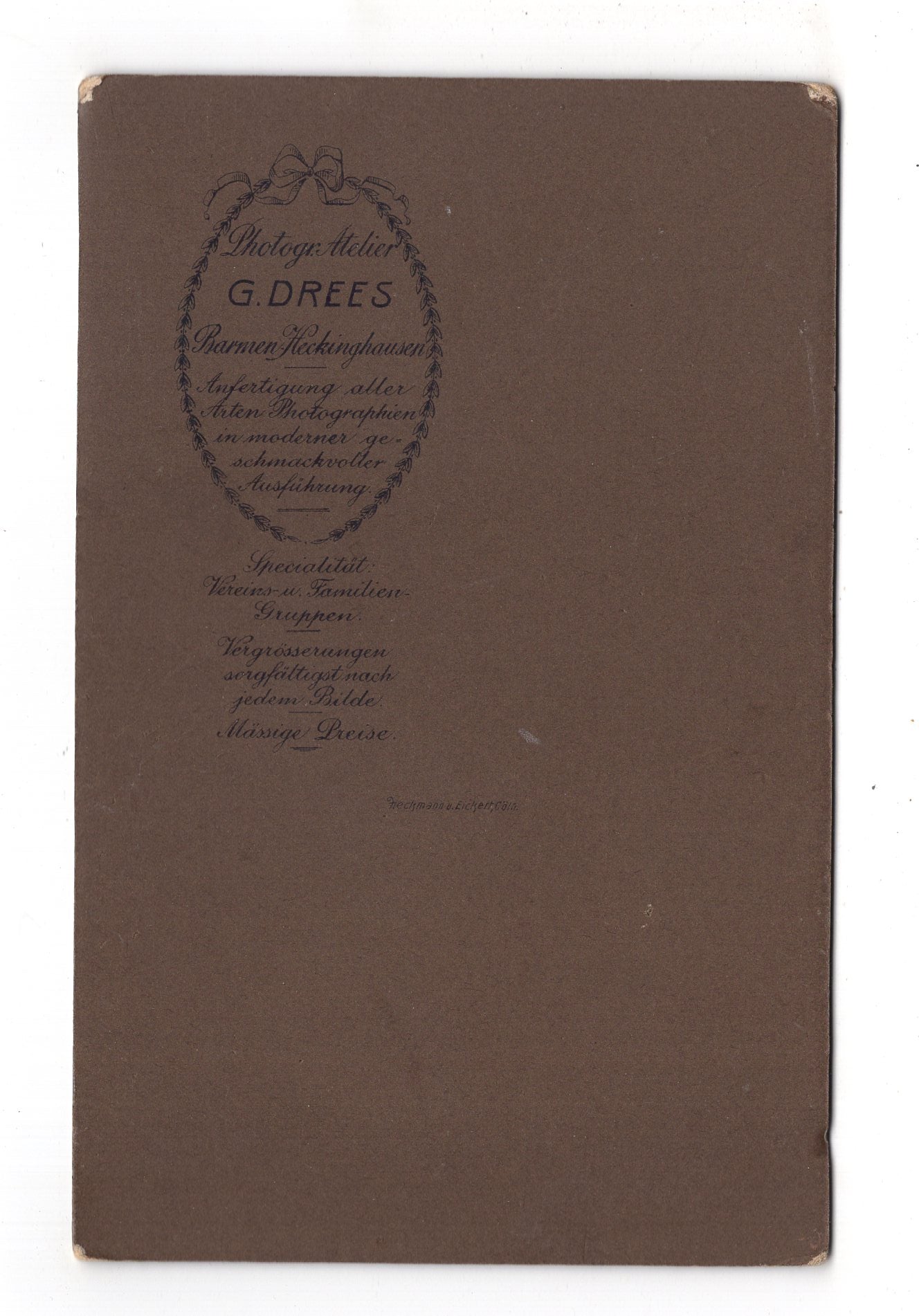 Fotografie Feines Paar - Barmen 1900er