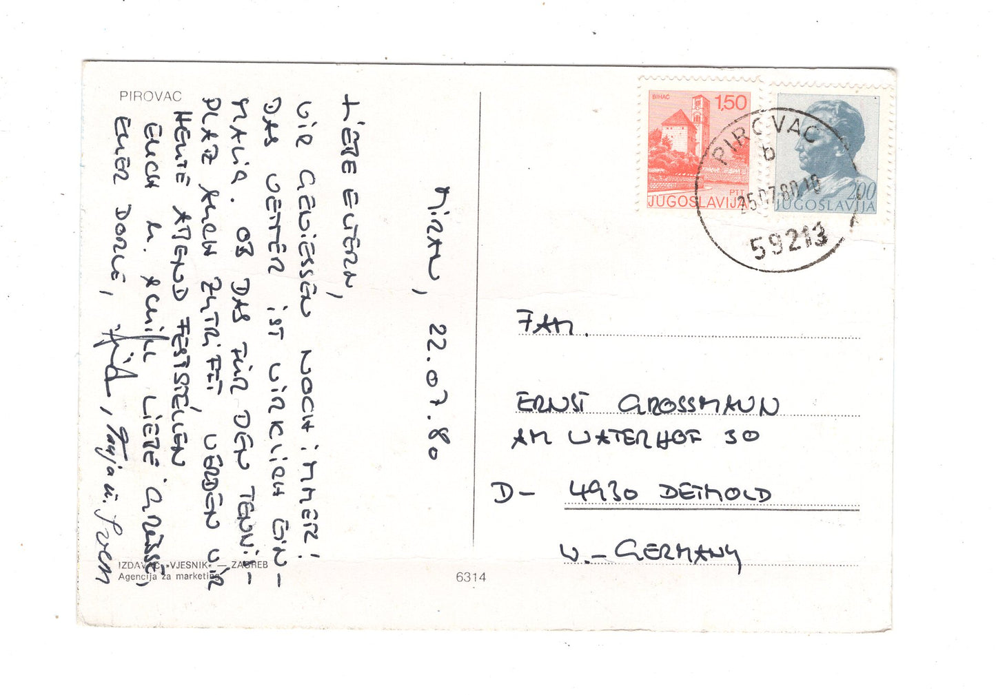 Ansichtskarte Pirovac / Kroatien / N1-51